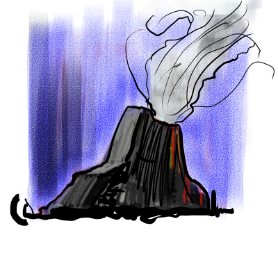 Born to love volcanoes